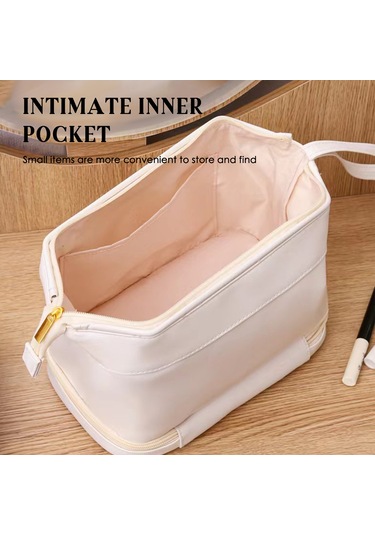 Reedark "çift Katmanlı Büyük Kapasiteli Kadın Makyaj Çantası - Seyahat Ve Fırçalar İçin Organizör"