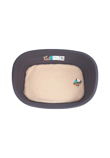 M-pets Java Plastik Minderli Köpek Yatağı Large 80x57x25 Cm 244-54007.03
