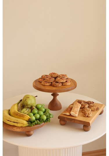3 Lü 25/14 Cm. Mummy, 25 Cm Risus Ve 17x25 Cm Risus Ahşap Sunum
