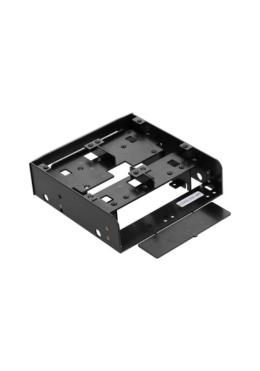 Xiyyadms Olmaster Mr-8801 5.25" Kasa Öğesi, 3 Adet 2.5" Veya 2 Adet 2.5"+1 Adet 3.5" Sabit Diski Tutabilir, 7-15mm Hdd Desteği, Hızlı Kurulum, Siyah Plastik Disk Rafı