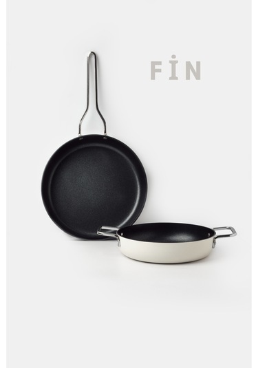 Fin 2 Parça Tava-sahan Set Beyaz