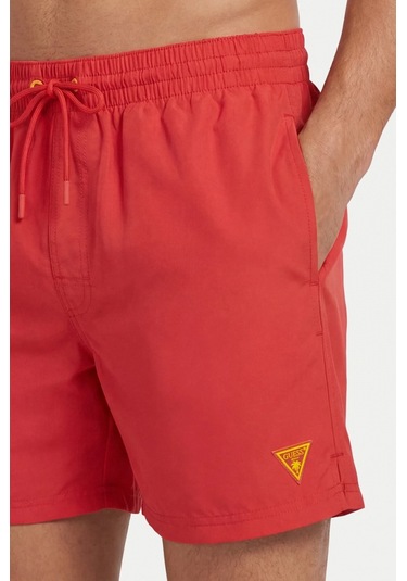 Guess New Basic Orta Boy Erkek Kırmızı Mayo F6gt24wg282-g597