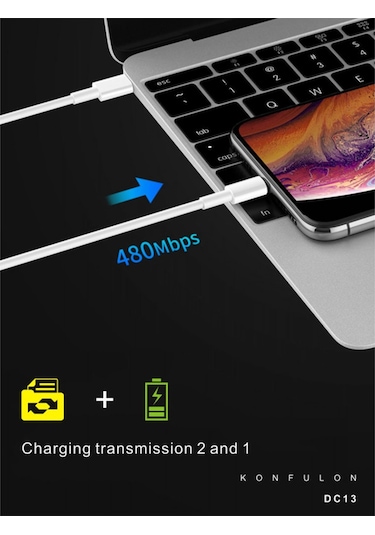 Konfulon Dc13 1m 20w Type-c To Lightning Kablo Apple     Uyumlu iPhone