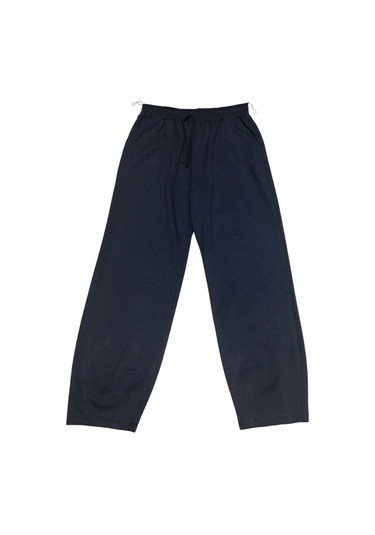 Kadın Beli Lastikli Cepli Paçası Pensli Spor Pantolon Gri