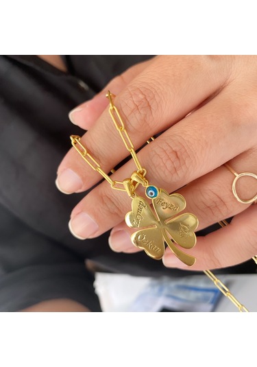 Simurg Jewellery Gümüş Yonca Kolye