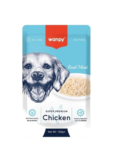 Wanpy Pouch Tavuklu Yaş Köpek Maması 100 Gr