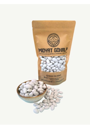 Midyatgökalp Mardin Yöresel Badem Şekeri Beyaz 250 Gr