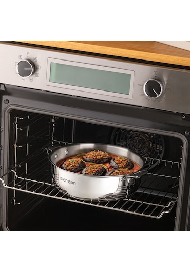 Emsan Steel Click 7 Parça Tencere Seti Açık Gri Gümüş