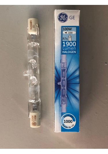 2 Adet General Elc. Çubuk Halojen Lamba 100w 1900 Lümen 78mm