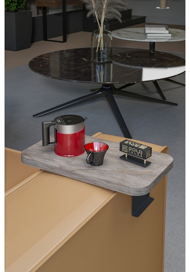 Yan Sehpa Ayarlanabilir Tepsi Dikdörtgen Dekoratif Modern Yatay Dikey Koltuk Sehpası Gordion Gordion