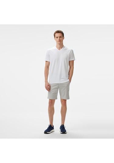 Nautica Erkek Beyaz Regular Fit T-shirt Düz V55013t Beyaz