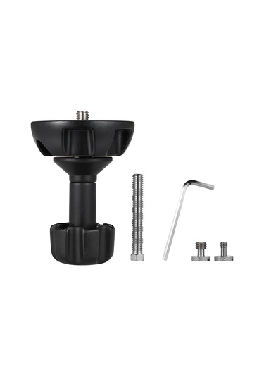 Samdoo 75mm Alüminyum Tripod转接器 - 3/8" Arayüz, 1/4" & 3/8" Hızlı Montaj Vidalari İle, Bowl Tipi Tripodlardan Düzüme Dönüştürücü