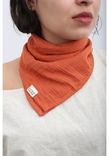 Luckka Çok Amaçlı Müslin Oyuncak , Diş Kaşıyıcı , Puset Oyuncağı , Emzik Tutacağı , Fular - Ztcrınkletoy Kiremit