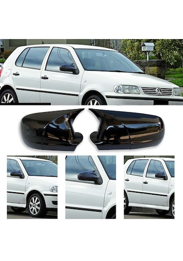 Vw Polo Mk3 Sağ Ayna Küçük Model Batman Yarasa Ayna Kapağı Piona Black Abs 1999 2000 2001