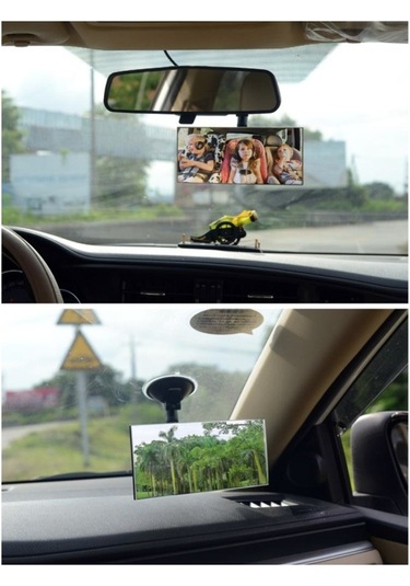 Sones 360 Derece Ayarlanabilir İç Cam Dikdörtgen Kör Nokta Aynası