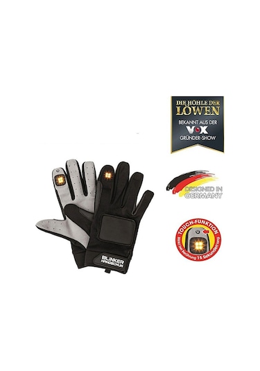 Motosiklet Ve Bisiklet Sinyalli Eldiven Parlak Ledli Motor-bike Sinyal Veren Led Eldiveni