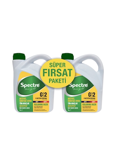 Spectre Hazır Antifriz G12 Yeşil -40 Derece 2 Adet