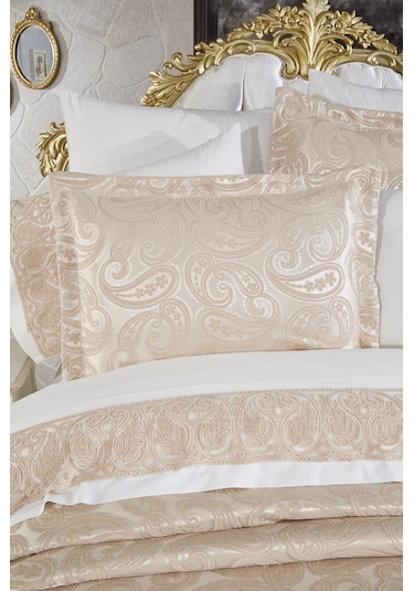 Çeyiz Diyarı Şal 10 Parça Battaniyeli Çeyiz Seti Bej Bej