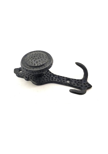 Antika Tarz Dekoratif Pirinç Portmanto Askı - 115x51 Mm, Oksit Çok Renkli