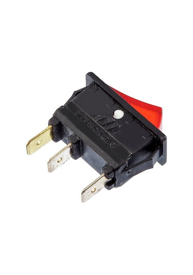 Tek-iş Işıklı Tekli Anahtar On Off Işıklı Anahtar Elektrkli Cihaz Anahtarı
