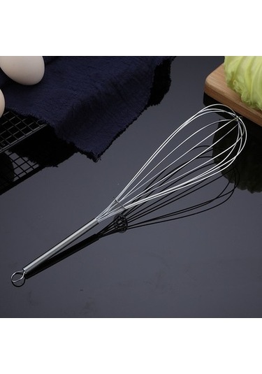 28cm Tarzı Çok Fonksiyonlu Döner Manuel Yumurta Çırpıcı Mikser - Mini Mutfak Aleti - Yumurta Çırpma Fırın Aracı - Meta Ahşap