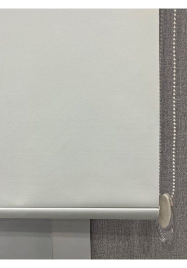 %100 Işık Geçirmez Blackout Stor Perde Krem Krem