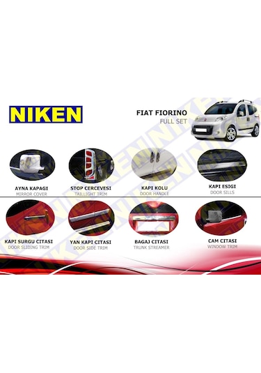 Fiat Fiorino Krom Nikelaj Kaplama Seti Komple