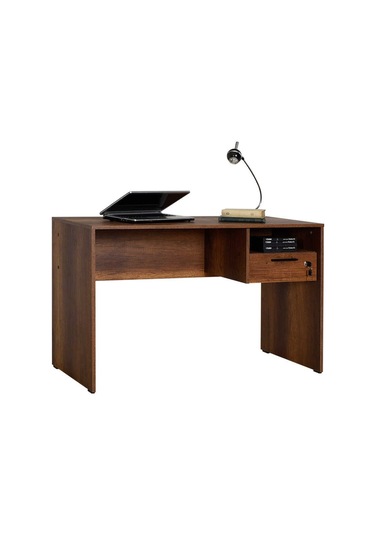 Adoremobilya Concept Kilitli Çekmeceli Çalışma Masası - Oslo Ceviz Oslo Ceviz