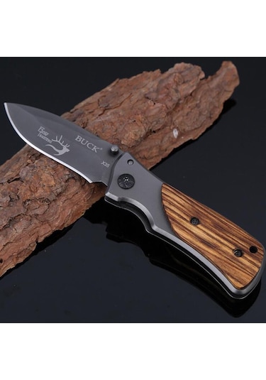 Kişi Özel Buck Model Geyikli Çakı 2389 Siyah