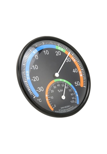 Ximistore9 Siyah Duvar Montajlı/asılı/durabilen İç-şehir Dairesel Gösterge Tipi Sıcaklık-nem Ölçer Th101 -30 C/+50 C 0-100%rh Doğru Ve Dayanıklı
