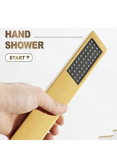 Fastbuy Challenger Altın Renk Yüksek Basınçlı Metal Duş Başlığı 360 Döner Dayanıklı Kaplama Mutfak Banyo