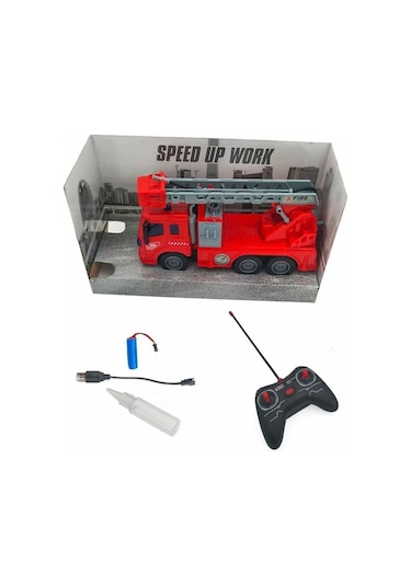 Uzaktan Kumandalı İtfaiye 1/18 Ölçek 5 Fonksiyonlu