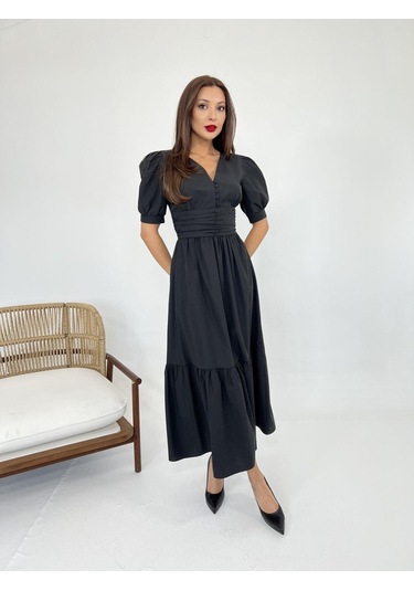 6411 Elbise-siyah S