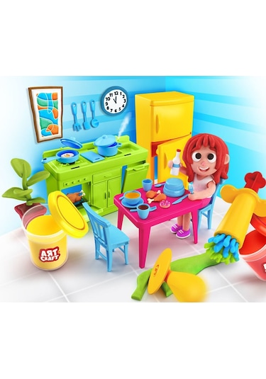 Oyuncak Mutfak Oyun Hamur Seti 280 Gr Eğitici Set