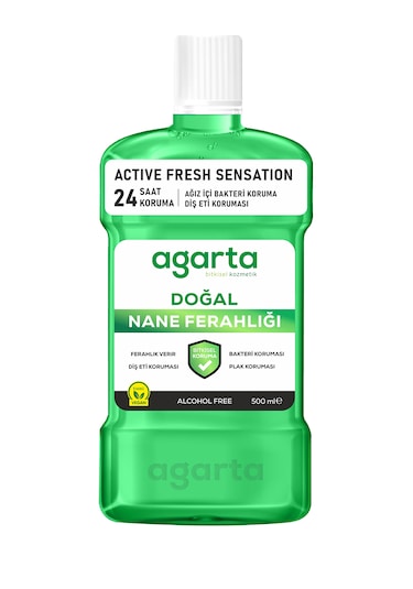 Agarta Ferah Nefes Alkolsüz Ağız Bakım Suyu 500 ML