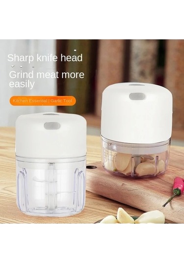 Maoyaya Elektrikli Sarımsak Kıyıcı, Taşınabilir Sebze Doğrayıcı 100 Ml Çok Renkli Çok Renkli