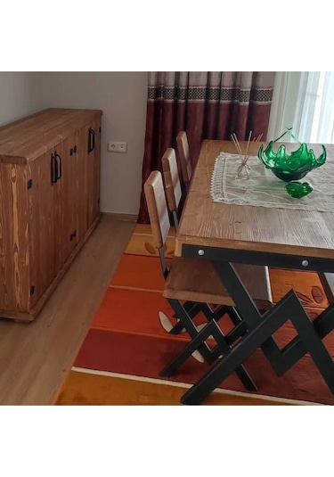 Doğal Ahşap Yemek Masası-70x160 - Deryawood
