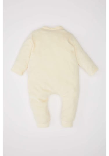 DeFacto Erkek Bebek Yenidoğan Yılbaşı Temalı Uzun Kollu Çıtçıtlı Kadife Tulum D6510A524WNER233 Ekru DeFacto Erkek Bebek Yenidoğan Yılbaşı Temalı Uzun Kollu Çıtçıtlı Kadife Tulum D6510A524WNER233 Ekru