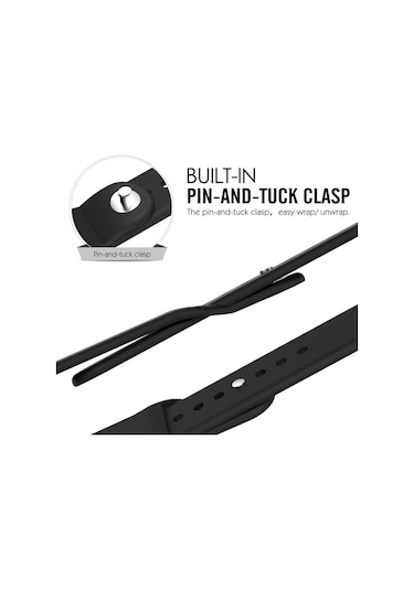 Microsonic iOS Uyumlu Watch Se 44Mm Silikon Kordon Turuncu