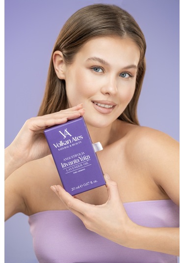 Volkan Ates Natural & Beauty Lavandula Angustifolia Saf Lavanta Yağı İçten Damlalıklı 20 Ml