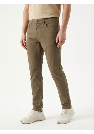Regular Fit Erkek Pantolon Vizon