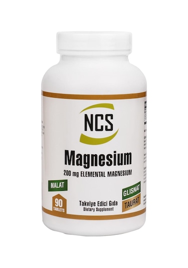 Ncs Magnesium Malat Bgilisinat Taurat 90 Tablet 3 Kutu 270 Tablet