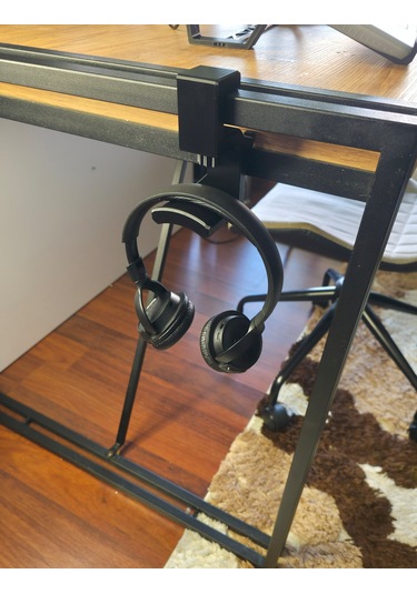 Masa Altı Kulaklık Askısı Yeni Düzen - Masa Kalınlık 2-3 Cm