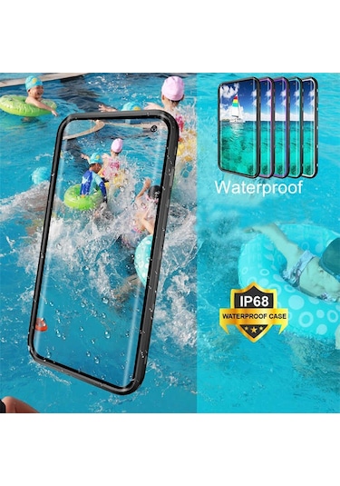 Galaxy S10 Plus Uyumlu Kılıf 1-1 Su Geçirmez Kılıf 001