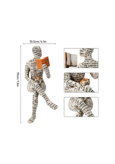 Fortunelane Kadın Okuyucu Heykeli - Ev Dekorasyonu Sanatı, Reçine Ve Kutuplastik, Ev İçi Zenginleştirici, W310-02