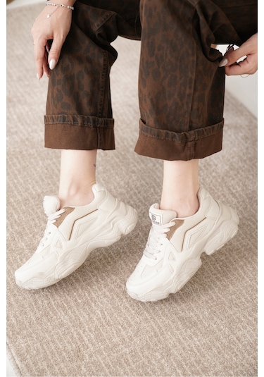 Daxtors D0141 Kadın Günlük Ortopedik Sneaker Spor Ayakkabı Taba