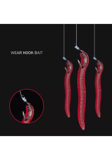 MSO Olta Balıkçılık Cezbedici Kokulu Silikon Solucan Yapay Yem