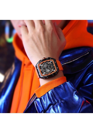 Curren 8442 Turuncu Erkek Kol Saati