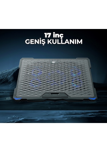 Gamenote F2076 Cooling Pad Aydınlatmalı Gaming Laptop Soğutucu