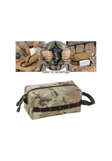 Homyl Taşınabilir Doku Kağıt Kutu Tutucu Kamuflaj-230x100x125mm Kamuflaj Çok Renkli